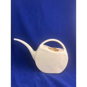 Vintage Misco Plastic Watering Can Butterfly Design Beige Garden WC1640